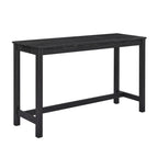 59 Inch Bar Table, Dining Table, Sofa Table with Power Outlet, 3 Upholstered Stools, 4 Piece Bar Table and Chair Set for Living Room, Dining Room, Kitchen - Grand Goldman Shop