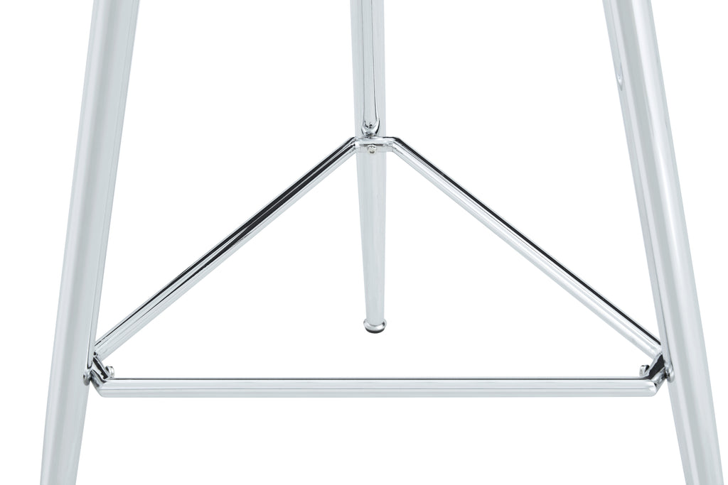36 Inch Height Bar Table, 34 Inch Round Tempered Glass Top Pub Table with Chrome-Plated Silver Metal Legs, Modern Bistro Table for Kitchen Island/Bar/Cafe - Grand Goldman Shop