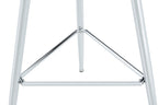36 Inch Height Bar Table, 34 Inch Round Tempered Glass Top Pub Table with Chrome-Plated Silver Metal Legs, Modern Bistro Table for Kitchen Island/Bar/Cafe - Grand Goldman Shop