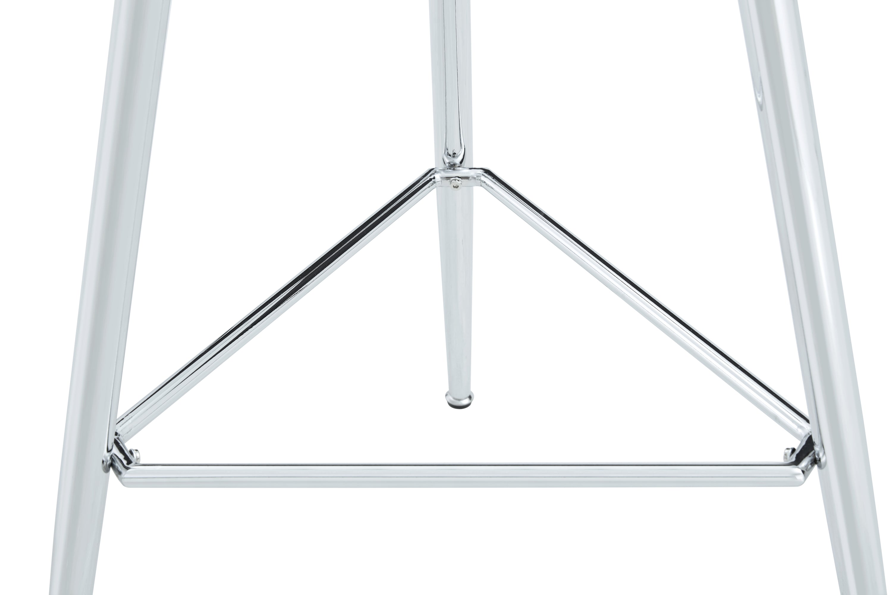 36 Inch Height Bar Table, 34 Inch Round Tempered Glass Top Pub Table with Chrome-Plated Silver Metal Legs, Modern Bistro Table for Kitchen Island/Bar/Cafe - Grand Goldman Shop