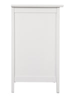 Versatile White Transitional Nightstand - Grand Goldman Shop