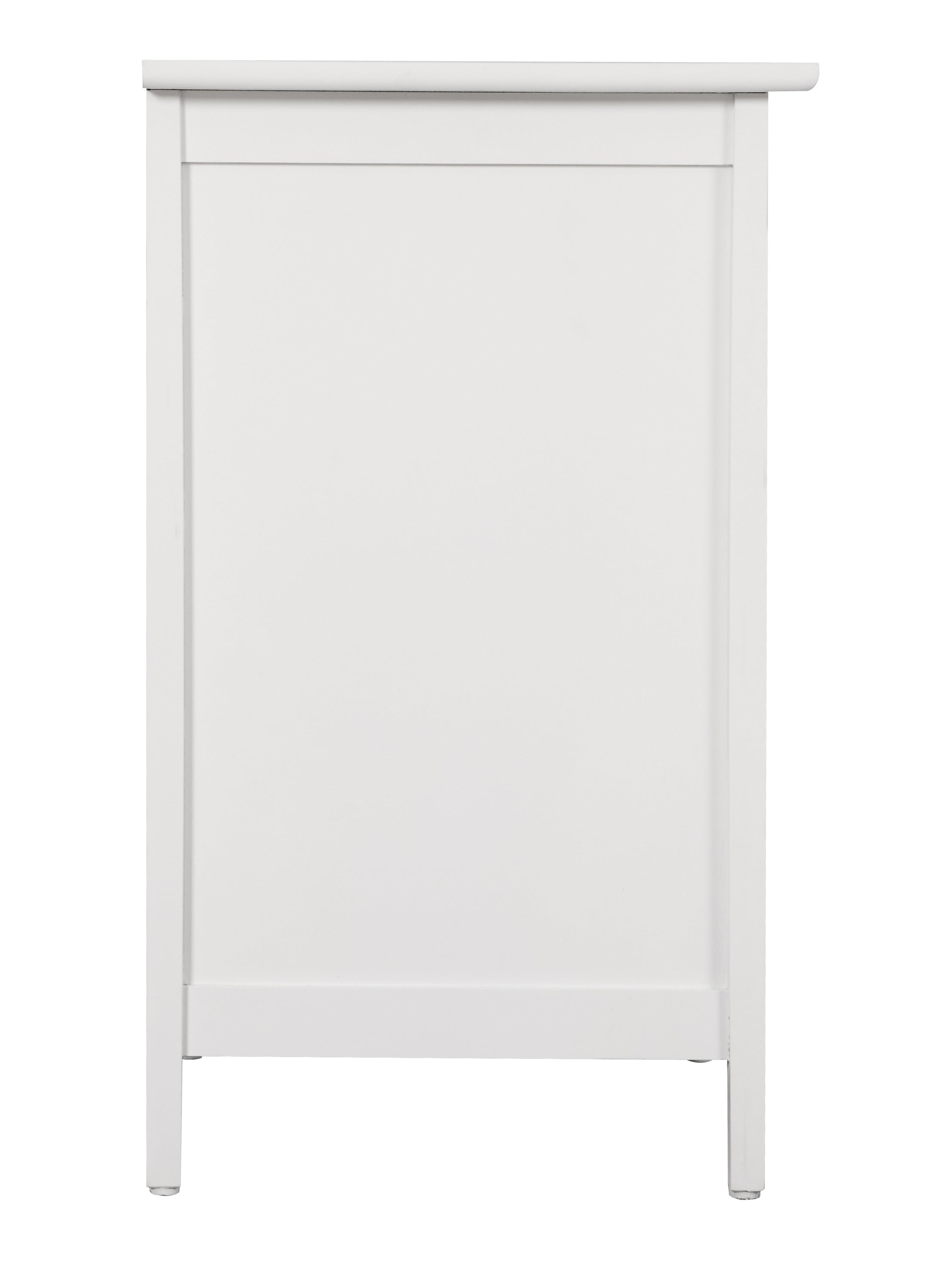 Versatile White Transitional Nightstand - Grand Goldman Shop