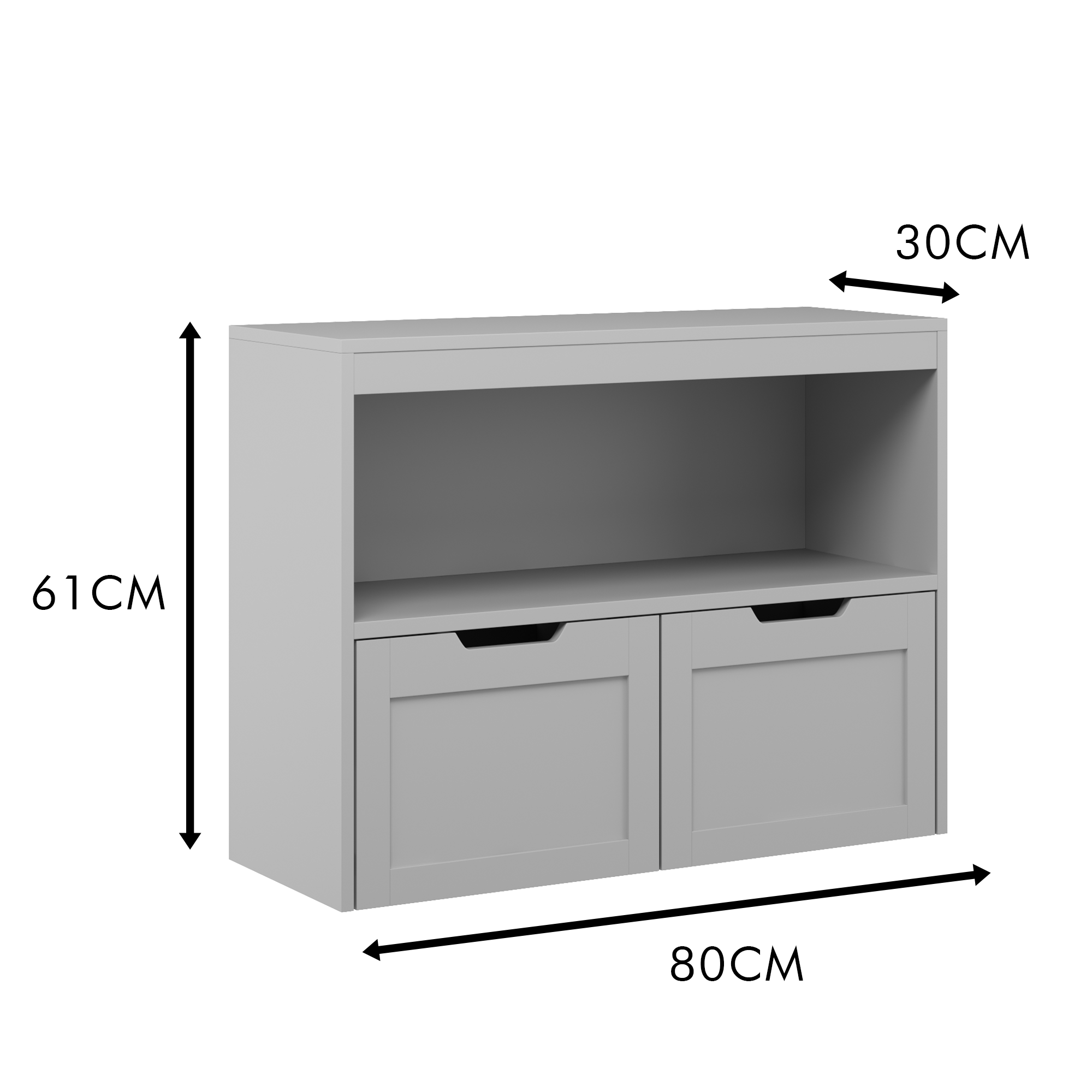 Book Organizer, toy Storage Cabinet Organizer, Gray - Grand Goldman
