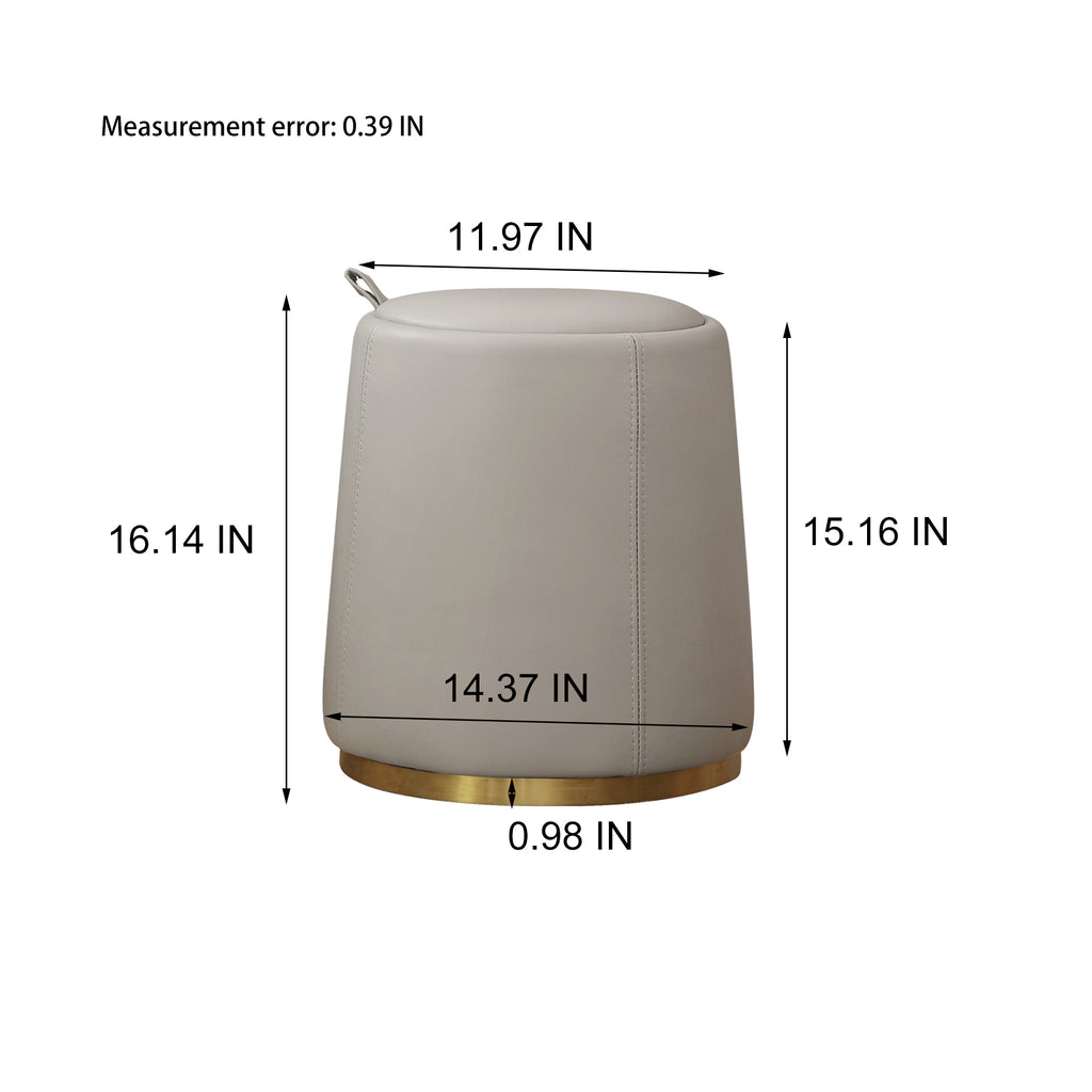 Elegant White Liriodendron Chinense Dresser Table with Stool, 100% Solid Wood, Compact Storage, 80cm Width - Grand Goldman Shop
