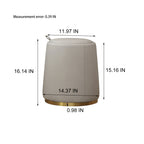 Elegant White Liriodendron Chinense Dresser Table with Stool, 100% Solid Wood, Compact Storage, 80cm Width - Grand Goldman Shop