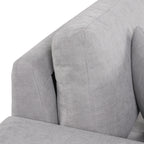 Modern Reversible L-Shape Pull Out Sleeper Sofa with Storage Chaise and Stools, Gray Linen, 104.5' - Grand Goldman Shop
