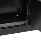 Wall Safe, 3-Tier Hidden Wall Safe with Fingerprint, Password, Key & Turning Knob, Q235 Cold-Rolled Steel In-Wall Box with Ad