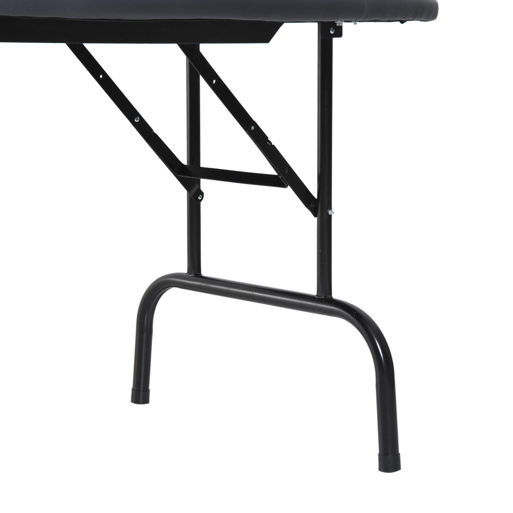 Soozier Poker Table Foldable, 72' Blackjack Table for 7 Players with Chip & Cup Holder, Blue Felt | Premium Home Decor - Gran