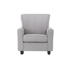 Denzell Gray Linen Rocking Chair - Grand Goldman Shop