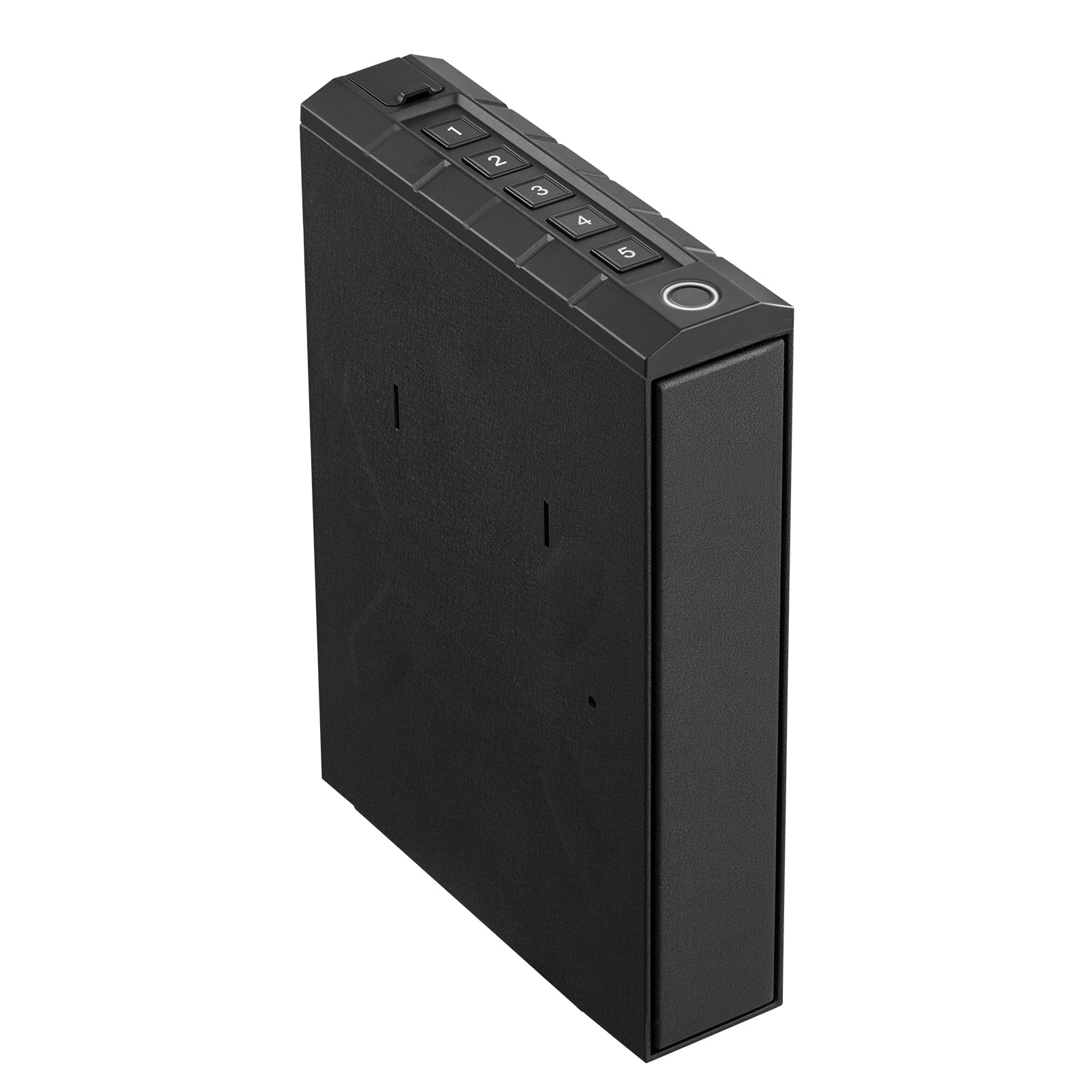 Gun Safe, Slider Handgun Gun Safe with Fingerprint/Password/Key, 3-Way Quick Access Firearm Case Box with Lighting for 1 Pist
