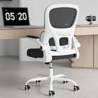 Soohow Office Chair, Mesh Ergonomic Office Chair with Lumbar Support, Comfy Computer Desk Chair with Flip Armrest Rolling Whe