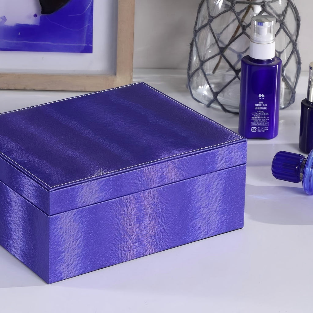 9.8' Long Jewelry Case, Azure Blue - Grand Goldman Shop