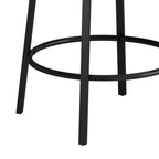 3-Drawer Long Dining Table Set with Power Outlets, Bar Kitchen Table Set with Circular PU Stools, Easy Assemble,Brown - Grand Goldman Shop