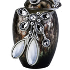 11.25' Tall Polyresin Decorative Jewelry Box 'Balleria', Crystal and Glass Accent - Grand Goldman Shop