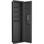 53' Passwod Touch Panel In-Wall Safe,Hidden Wall Gun Safe for Rifles with Adjustable Shelves,Assembled Storage Multifunctiona