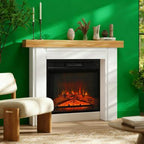 Fireplace Mantel, Freestanding Fireplace Surround with Leg for Electric Fireplaces - Grand Goldman Shop