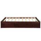 Orisfur. Twin Size Platform Storage Bed with 3 Drawers - Grand Goldman Shop