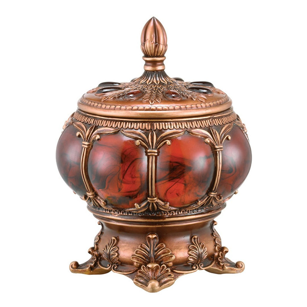 11.5' Tall Polyresin Decorative Jewelry Box, Victorian Style - Grand Goldman Shop