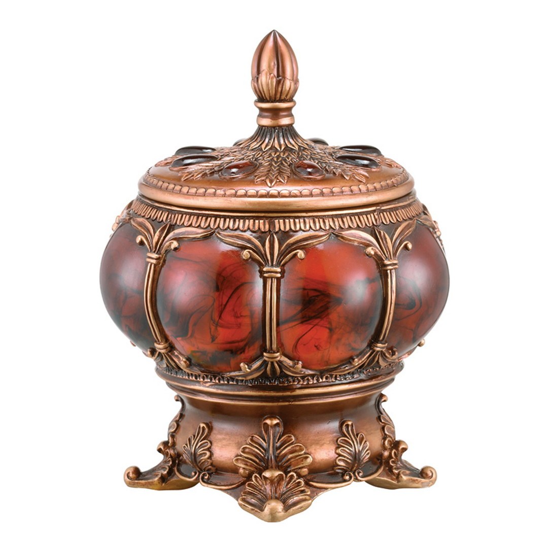 11.5' Tall Polyresin Decorative Jewelry Box, Victorian Style - Grand Goldman Shop
