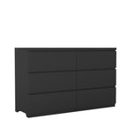 6 Drawer Storage Cabinet ,Dresser, Wood Storage Tower Clothes Organizer, Wide Chest of 6 Drawers, Large Storage Space for Bedroom, Hallway, Entryway Living Room - Grand Goldman Shop