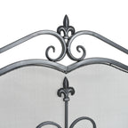Onyx 3-Panel Iron Fireplace Screen 54' x 31.5', Black Finish - Grand Goldman Shop