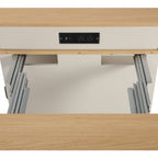 K&K 59.5' Kitchen Island with Extendable Dining Table, Kitchen Storage Table with Double-sided Storage, Kitchen Island with 2 Drawers, Power Outlet, Side Open Shelves, for Kitchen, Dining Room, White - Grand Goldman Shop