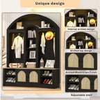 Multi-functional wardrobe/entrance wardrobe, equipped with shoe racks, clothes hangers and hooks. Wardrobe - A wardrobe is made of sturdy medium-density fiberboard with modern design and practical sto - Grand Goldman Shop