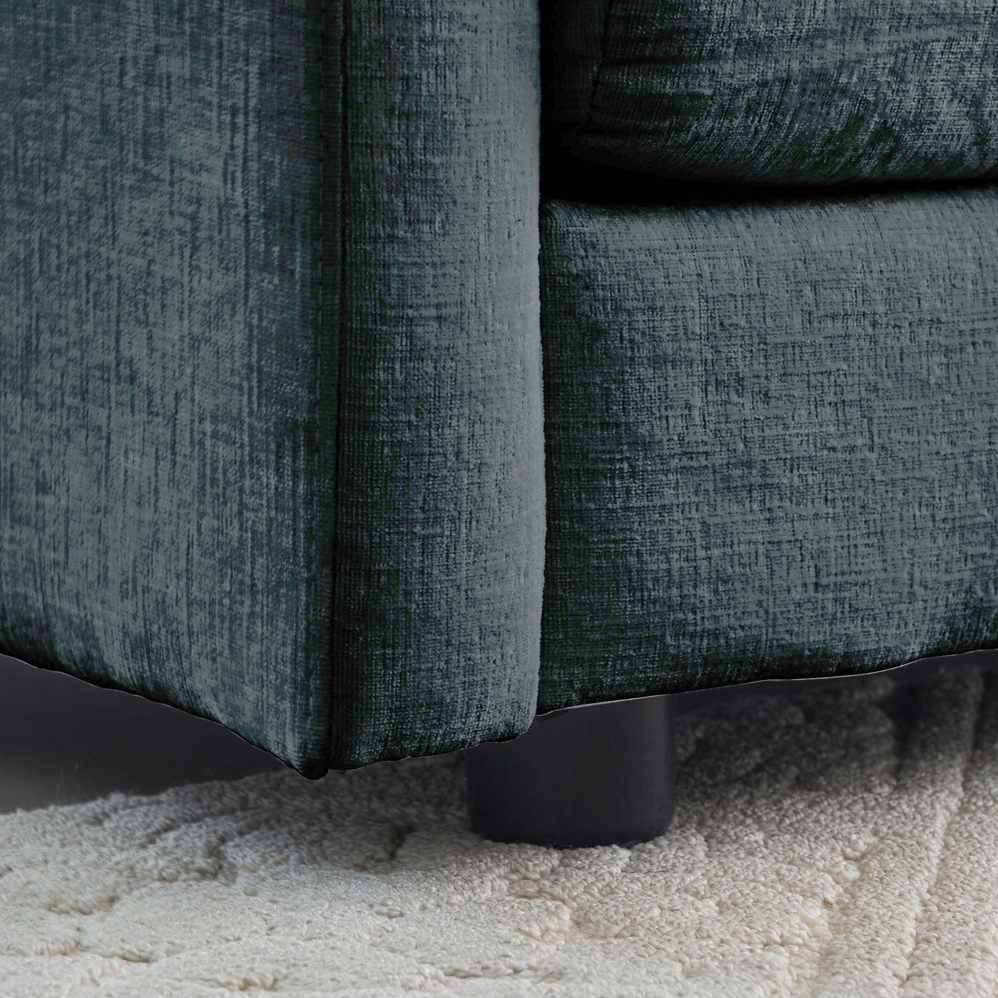 Chenille Fabric Ottomans Footrest to Combine with 2 Seater Sofa, 3 Seater Sofa and 4 Seater Sofa, Grey Chenille - Grand Goldman Shop