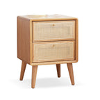 Pure Solid Wood Bedside Cabinet Modern Simple Nightstands North America Oak Bedside Cabinet Nordic Bedroom Solid Oak Storage Cabinet 0.4m - Grand Goldman Shop