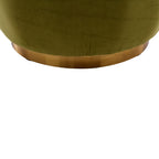 Swivel Barrel Chair, Round Armchairs with Wide Upholstered, Fluffy Velvet Fabric, Olive, 25.20'' x 25.59'' x 26.38'' - Grand Goldman Shop