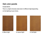 Lighted Curio Cabinet with Adjustable Shelves, Mirrored Back Panel, and Tempered Glass Doors, 3-Tier Oak Finish - Grand Goldman Shop