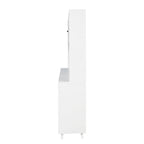 63' W Large Kitchen Hutch Cabinet, Freestanding Pantry Cabinets Storage Kitchen Cupboard with 4 Doors, 4 Drawers & Microwave Shelf, White - Grand Goldman Shop