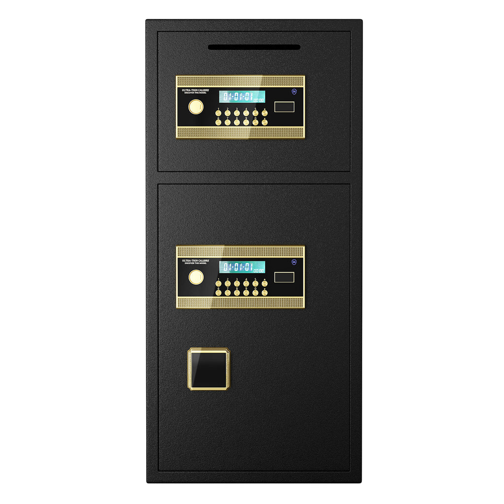 Large Double-door Coin-operated Safe, Digital Security Safe with Fireproof and Waterproof Bag, 6.5 Cubic Feet Safe Box with H