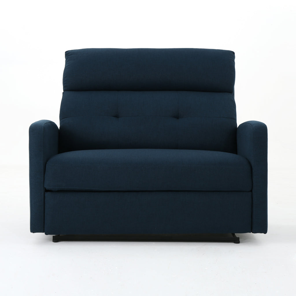 Alma Contemporary Upholstered Loveseat Recliner - Grand Goldman Shop