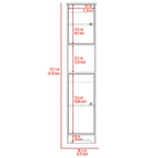 Ibis Linen Cabinet, Double Doors, Four Interior  Shelves, Two Cabinets  -Light Oak | Premium Home Decor - Grand Goldman