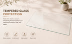 CLEAR Tempered glass table mat 20X32 INCH | Premium Home Decor - Grand Goldman