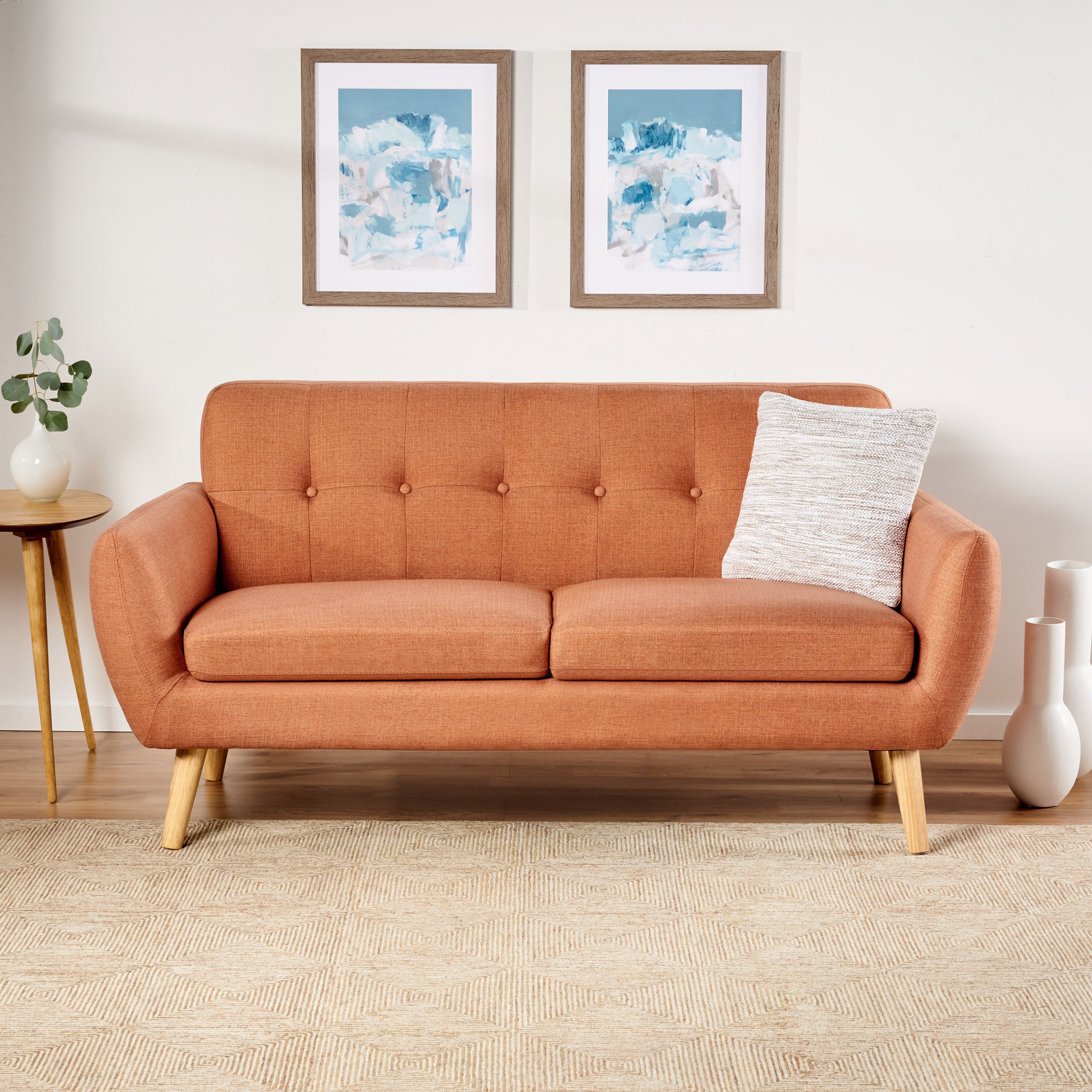67.25' Button Tufted Loveseat - Grand Goldman Shop