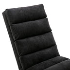 COOLMORE Luxury Upholstered Chaise Lounge Chair with Vibration for Relaxation, Modern Fixed Back Fabric Leisure Recliner Sofa for Living Room/Bedroom - Grand Goldman Shop