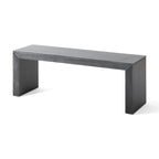 Acacia Wood Dining Bench, Black - Grand Goldman Shop