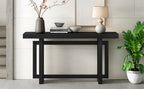 U_STYLE 59.1'' Painted Entryway Table with Pine Veneer,Unique Triple Rectangle Design Console Table with Thick Pine Wood Legs,Extra Long Sofa Table Versatile for Hallway, Living Room,Kitchen - Grand Goldman Shop