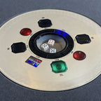 Foldable Ultra-Thin Automatic Mahjong Table with Wheels, 42mm Numbered Tiles (Chinese & American Style), 2 Magnetic Tile Sets