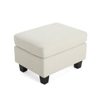 Upholstered Ottoman, Beige - Grand Goldman Shop