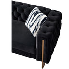 Chesterfield Modern Tufted Velvet Living Room Sofa, 84.25''W Couch,Black - Grand Goldman Shop