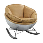 Pippin Morocco Top Grain Leather Rocking Chair - Grand Goldman Shop