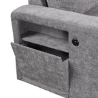 U_STYLE L-shaped Pull-Out Sofa Bed with Storage, USB Ports, and Cup Holders, Modular Design for Living Rooms, Offices & Apartments - Grand Goldman Shop