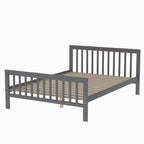 Gray Twin over Full Loft Bed with Staircase and Storage, Pine Wood and MDF, 97.2''L x 78.4''W x 61.4''H - Grand Goldman Shop