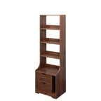 Night Stand with Bookshelf, Night Stand with 2 Storage Drawers for Bedroom - Grand Goldman Shop