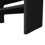 Norris shoe rack in melamine with 2 shelves,black - Grand Goldman Shop
