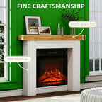 Fireplace Mantel, Freestanding Fireplace Surround with Leg for Electric Fireplaces - Grand Goldman Shop