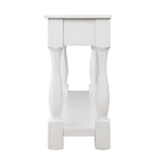 63inch Long Wood Console Table with 3 Drawers and 1 Bottom Shelf for Entryway Hallway Easy Assembly Extra-thick Sofa Table (Antique White) - Grand Goldman Shop